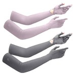 PALAY Sun Protection Gloves for Women with Cooling Arm Sleeves and Breathable Ice Silk Fabric
