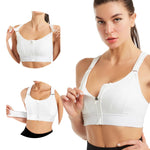 PALAY Sports Bra for Women with Front Zipper and Adjustable Straps | High Impact Gym Support