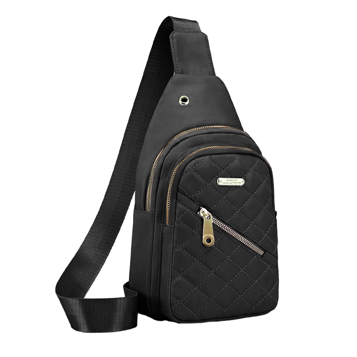 PALAY Crossbody Sling Bag for Women with Oxford Cloth in Stylish Black | Travel Shoulder Phone Bag