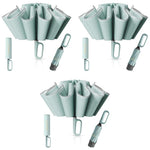 PALAY Large Umbrella for Travel and Outdoor Use with 10 Dual Ribs and Carabiner Handle | Mint Green 99% UV Protection