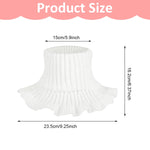 PALAY® 2Pcs Winter Fake Turtleneck Collar Fashion Thermal Fake Collar with Flounce Hem Fashion Warm Fake Turtleneck Collar Sweater Collar for Crew Neck Sweaters, Dresses, and Blazers(Black & White)