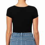 PALAY Women's Square Neck Bodysuit with Adjustable Crotch Buckle and 95% Nylon Fabric