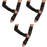 PALAY Arm Sleeves for Women featuring Floral Lace UV Protection | 1 Pair 3PCS Breathable