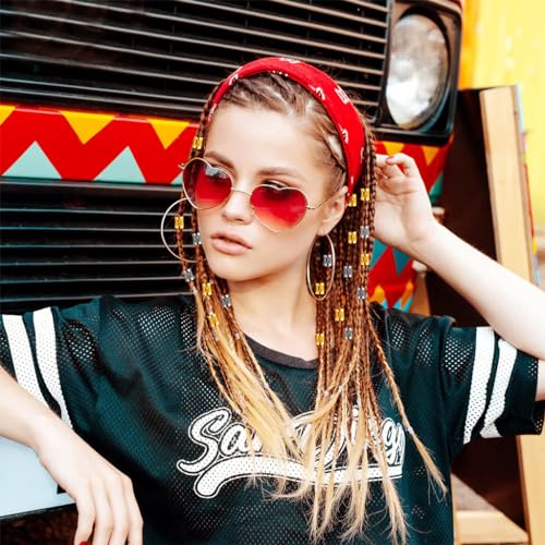 PALAY® 220 PCS Hair Jewelry for Women Braids Alloy Charms Dreadlocks Extension Metal Pendants Rings Cuffs Clips Accessories Girls
