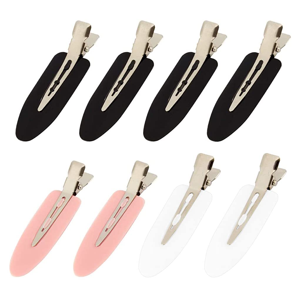 PALAY No Bend Hair Clips for Styling and Makeup featuring 8 pcs 6 cm design | Multicolor Set