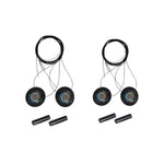 PALAY No Tie Wire Shoelaces for Sneakers with 1.2m Length and Adjustable Knob | Slim Black TPU