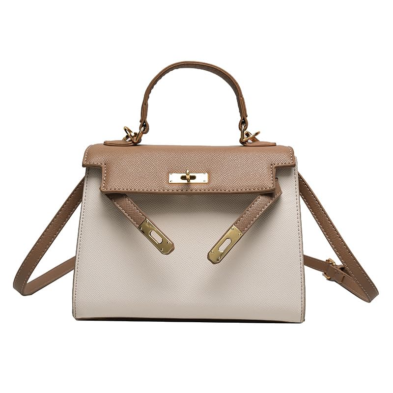 PALAY® Leather Hand Bag for Women Fashion PU Leather Small Tote Bags Shoulder Crossbody Bag, Detachable Shoulder Strap Dainty Hand Bags Mother' Day Gift