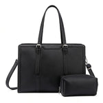 PALAY® Laptop Bag for Women 15.6 inch Lightweight PU Laptop Tote Bag, Large Capacity Computer bag with Clutch Purse for Business, Work, Office, Travel, School,Casual