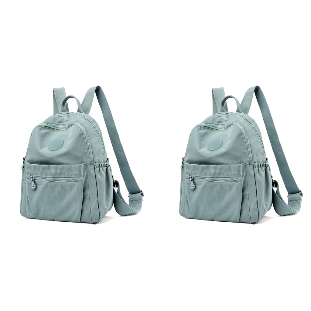 PALAY Womens Backpack for Travel and School with Antitheft Design and Trolley Sleeve | Waterproof Nylon 2 PCS Set