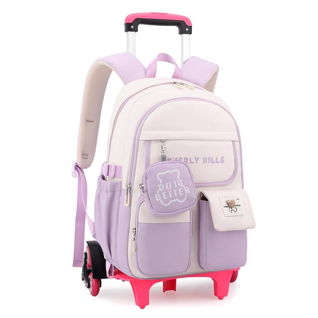 PALAY® School Backpacks Trolley for Children Backpacks Teenager Bag Girls with 6 Wheels Trolley Bags for Primary and Middle School