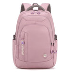 PALAY School Bag for Girls with 3 Zipper Compartments and Waterproof Nylon | Purple Backpack