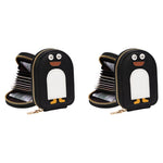 PALAY Card Bag for Travel with 8 Slots and 2 Compartments in PU Penguin Print | RFID Wallet