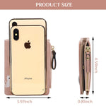 PALAY Wallets for Women for Daily Use with Smooth Zipper Pocket 12×9.5×2cm PU Leather Pink Purse