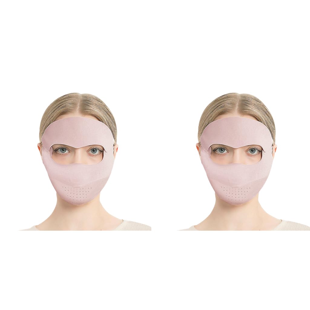 PALAY Face Mask for Sun Protection with UPF 50+ Ice Silk Cooling Cover for Women | 2PCS