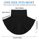 PALAY Fake Collar for Shirt with 4 Button Design and Chiffon Lace Edging | One Size 43cm