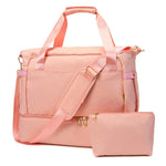 PALAY Travel Duffel Bag for Gym and Weekend Trips with Double Layer 46x21x37cm Design | Waterproof Oxford Cloth with Shoe Compartment