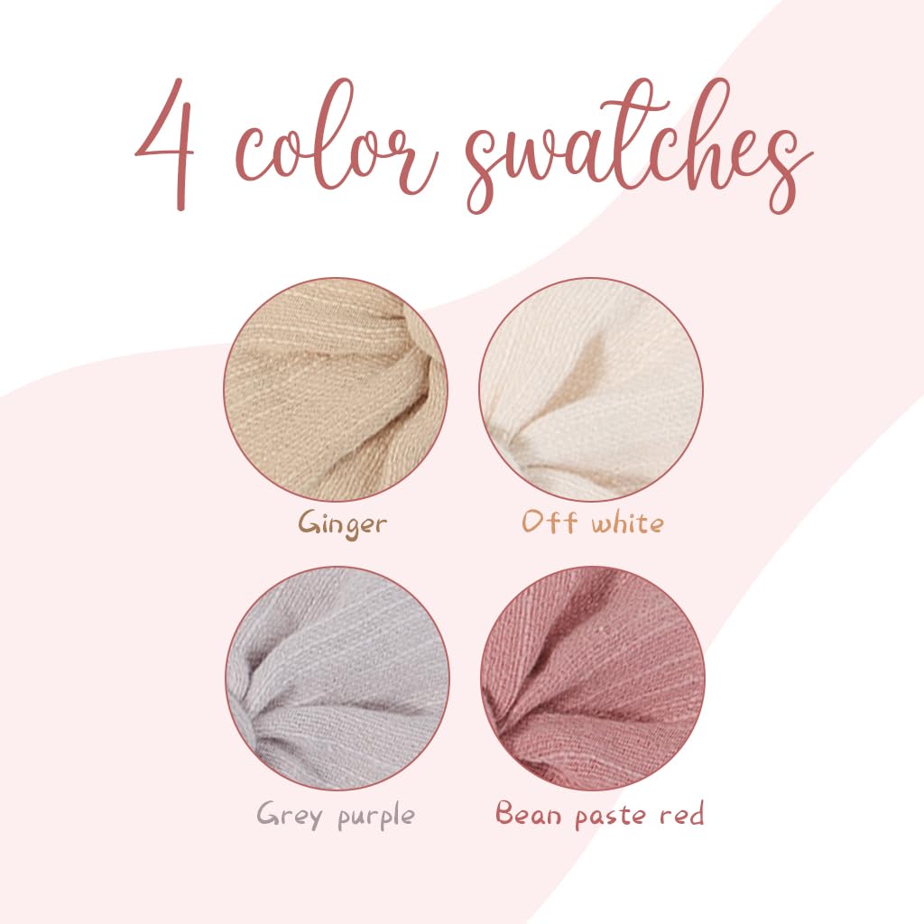 PALAY Bow Headband Set for Baby Girls featuring Soft Elastic Bands | 8PCS Multicolor Gift