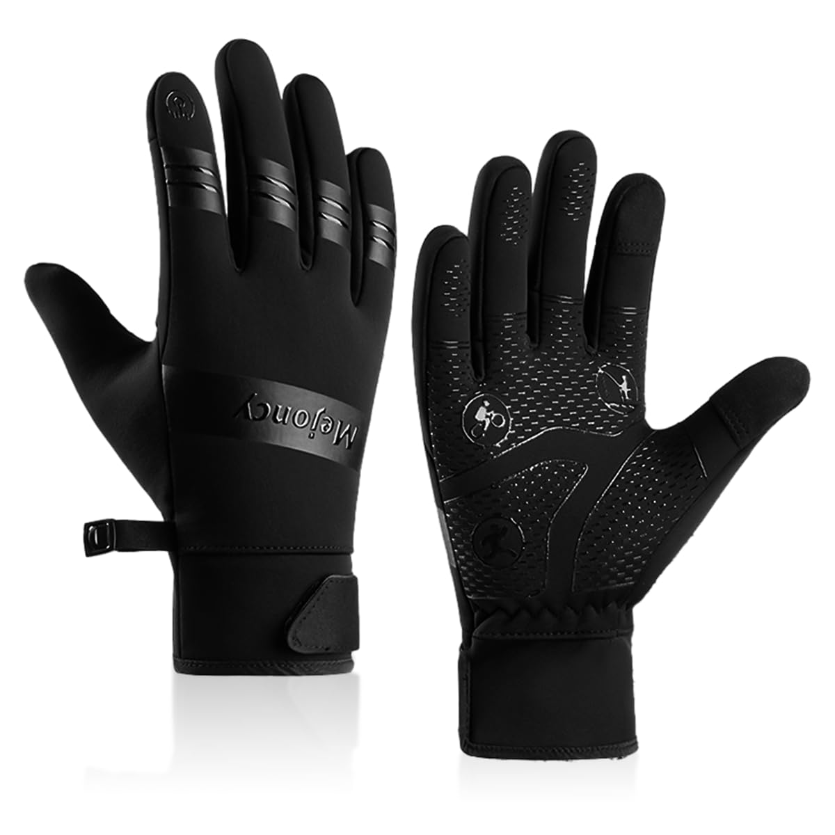 PALAY® Silicone Winter Gloves For Men Women, Warm Windproof