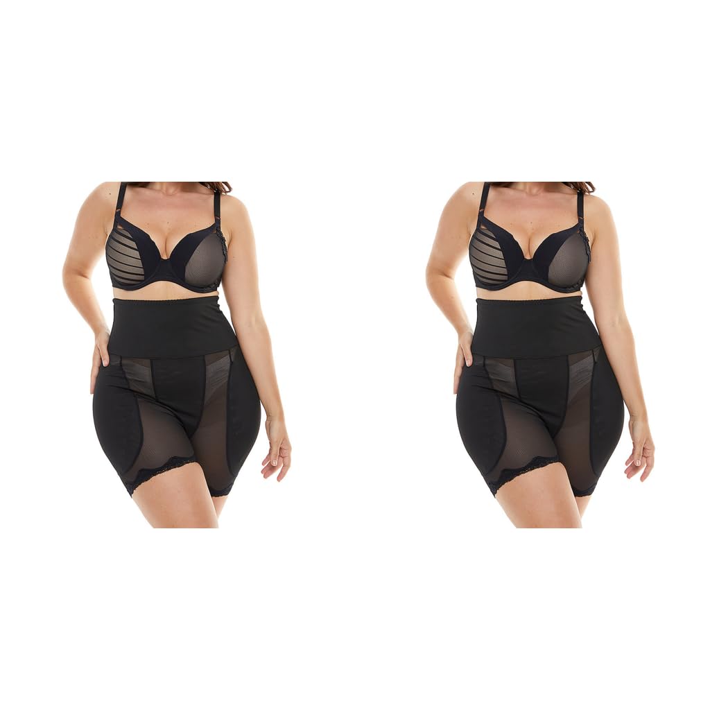 PALAY Hip Pads for Women with 2 pcs Hip Insert Pads and Dacron Fabric | Black XL Shapewear
