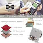 PALAY® Small Wallets for Women Cute Mini Animals Embroidery Short Card Holder Billfold Leather Purse Gift for Girls Grey 2 PCS