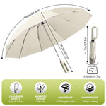 PALAY Umbrella for Travel with 50in Canopy and 10 Dual Ribs | Auto Open Close UV Protection