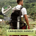 PALAY® 50'' Large Umbrella with Reflective Strip, Auto 3-Fold Compact Travel Umbrella, Carabiner Handle, Reinforced 10 Dual Ribs, Sun Protection 99% UV & Rain & Windproof for Men Women (2 PAck)