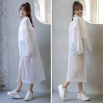 PALAY Rain Coat for Outdoor Use featuring Snap Button Closure and 56.2 in Length | Black EVA Pack for Men and Women