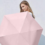 PALAY Mini Sun Umbrella for Travel with 6 Strong Ribs and Rubberized Loop Handle | UPF 50+ Protection