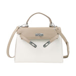 PALAY Leather Handbag for Women featuring Metal Twist Lock and Detachable Shoulder Strap | Ideal Gift