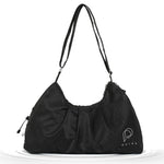 PALAY Women Gym Bag for Travel and Fitness with Shoe Compartment | Waterproof Nylon Black