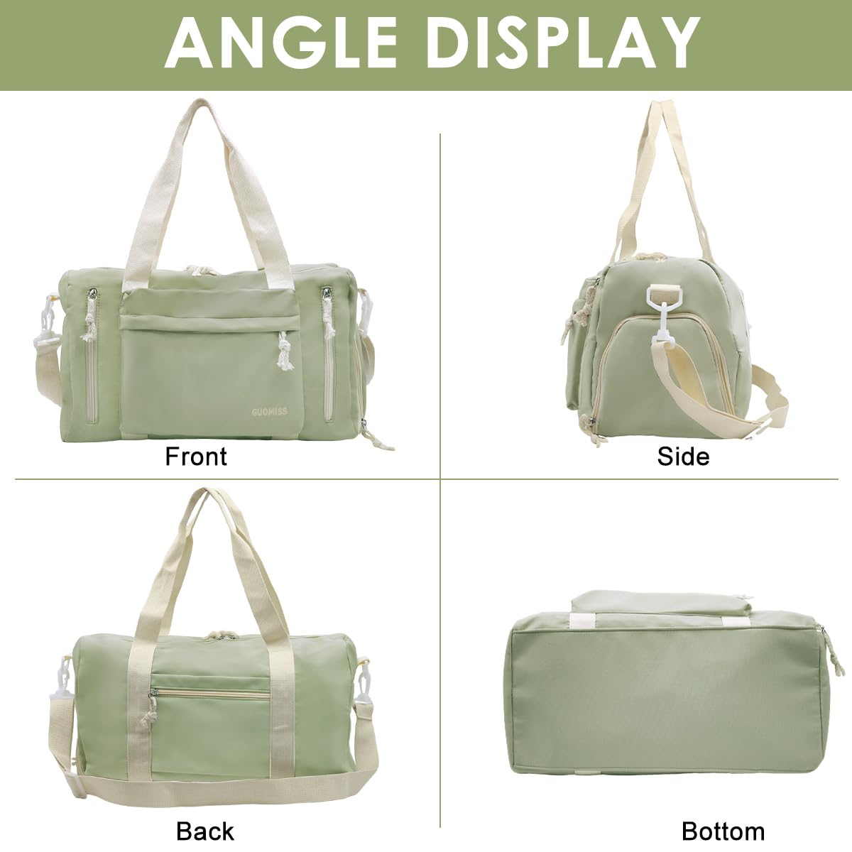 PALAY Travel Duffle Bag for Women with Shoe Compartment and Multi Pockets | Corduroy Tote