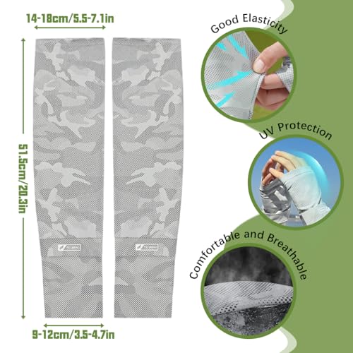 PALAY® 2 Pairs Hand Gloves for Sun Protection Arm Sleeves for Men Women UV Protection Cooling Summer Hand Cover Breathable Quick Dry Silk Gloves Bike Riding,Driving,Hiking