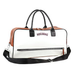 PALAY® Fashion PU Duffle Bag Hand Carry Luggage Bag with Removable Shoulder Strap Dual Zipper Full Open Design Travel Waterproof Airplane Carry On Duffle Bag Gym Bag, 45x20x25cm