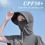 PALAY Hat for Women with UPF 50 Sun Protection featuring Zip Up Face Cover and Wide Brim | Breathable Adjustable Cap for Outdoor Travel