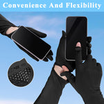 PALAY Hand Gloves for Sun Protection with Arm Sleeves featuring Cooling Nylon Ice Silk for Women | Black & Pink