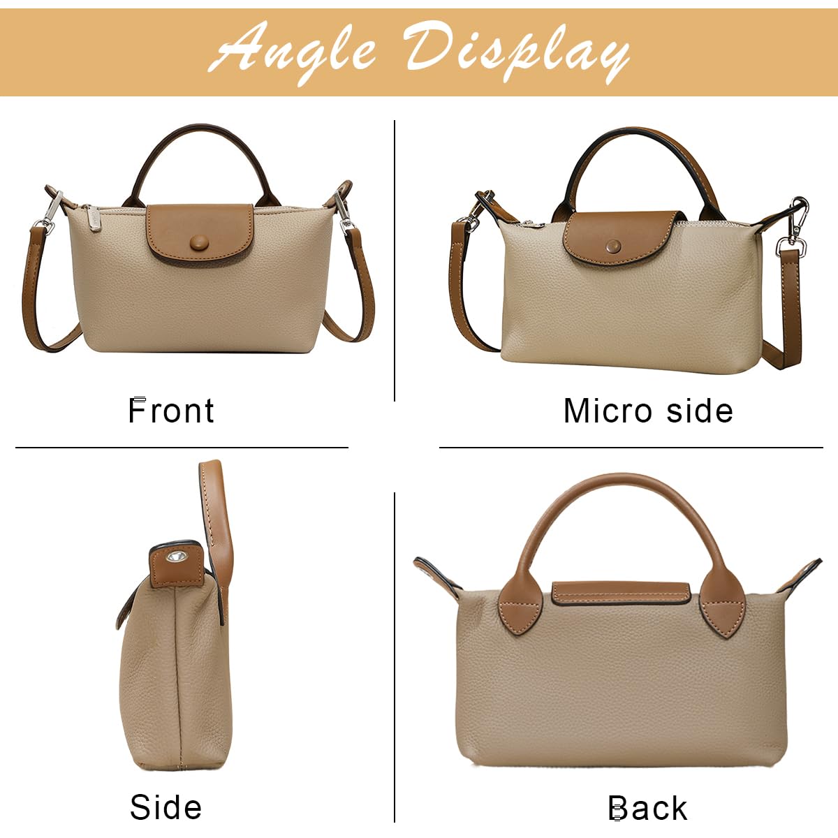 PALAY Crossbody Bag for Women with Removable Shoulder Strap featuring Brown PU Material | Stylish Handbag for Day and Evening Use