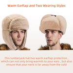 PALAY® Winter Warm Hat Trapper Hat Fleece Warm Hat Motorcycling Hat Unisex Windproof Winter Cap for Men and Women Fashion Plush Trapper Hat Christmas Gift