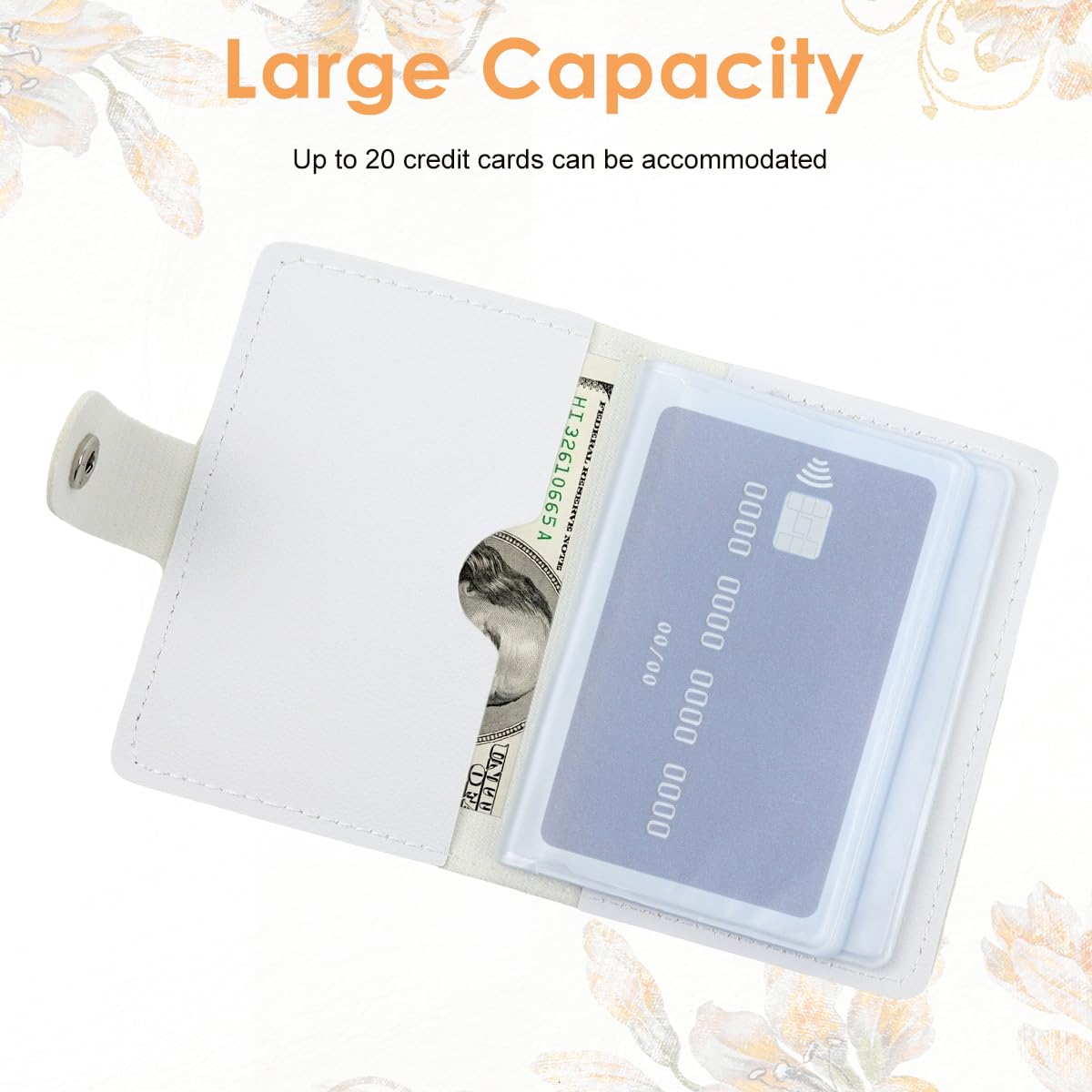 PALAY Credit Card Holder for Women with 20-Card Storage and Anti-Demagnetization PU Wallet | Compact Organizer for Travel