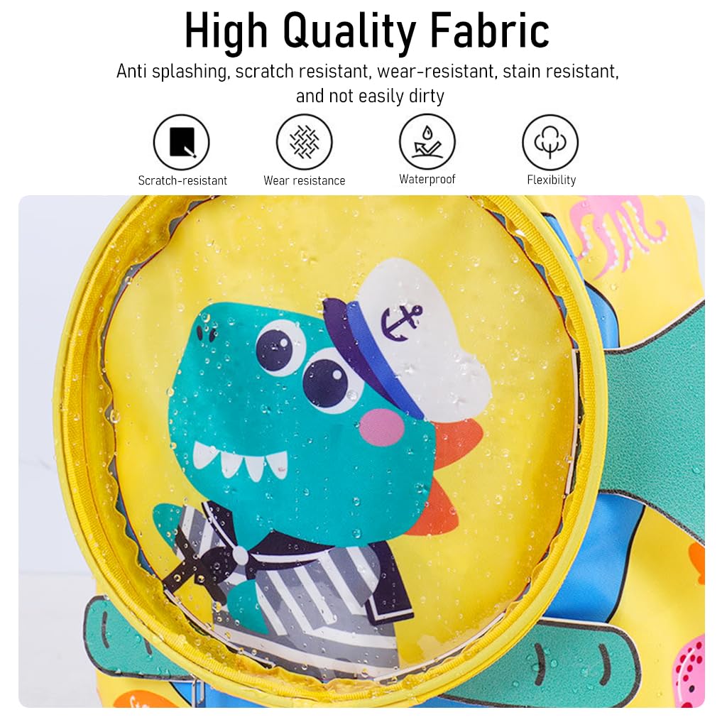 PALAY Swimming Bag for Kids with Wet Dry Separation and Drawstring Closure | Waterproof Yellow Backpack