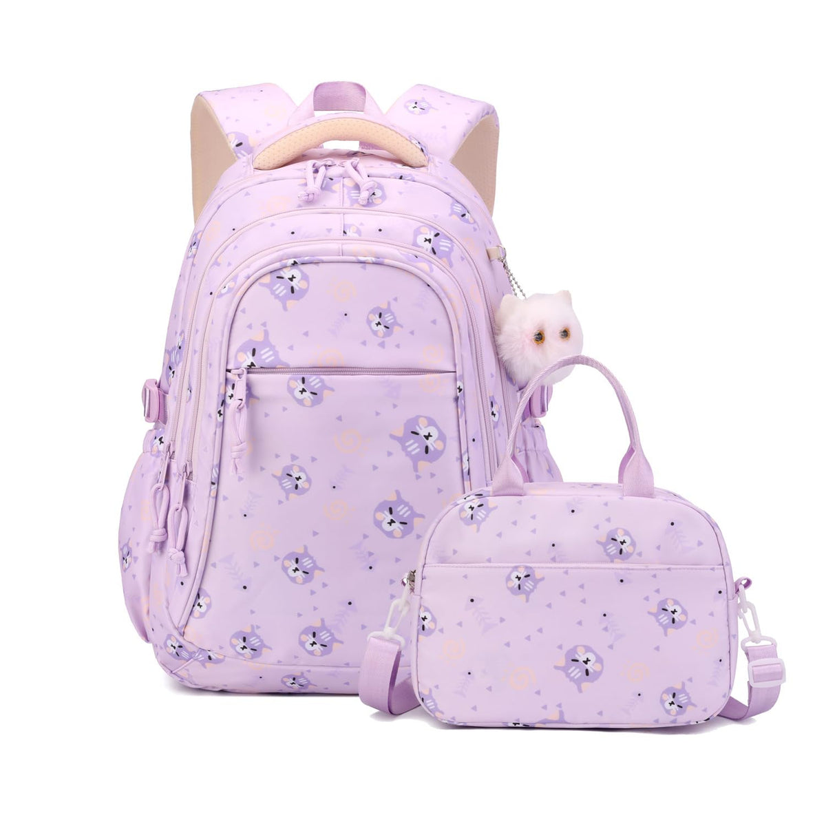 PALAY Backpack Set for Girls with Lunch Bag featuring Multi-Compartment Design | Splash-Proof School Backpack for Kids