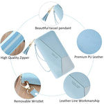 PALAY Womens Long Wallet for Daily Use with 10 Card Slots and Smooth Zipper Closure | PU Leather Purse