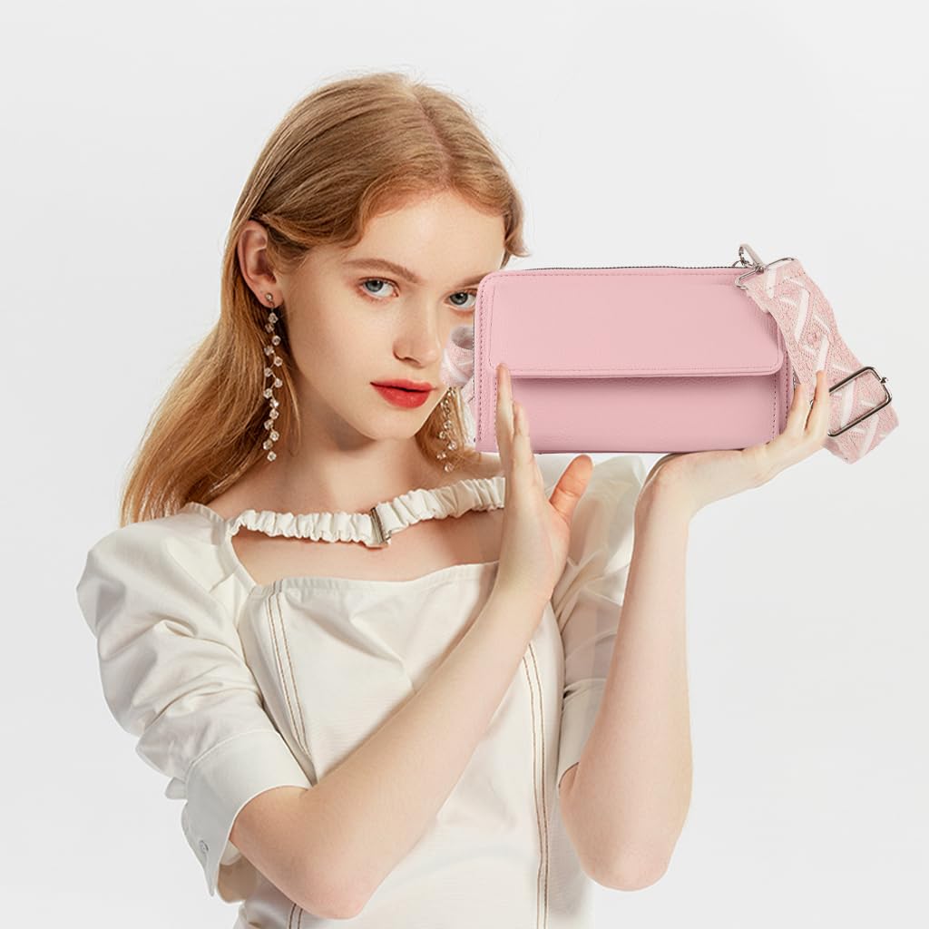 PALAY Crossbody Bag for Everyday Use with Adjustable Nylon Strap and PU Leather Pouch | Compact Multi Compartment Design for Women