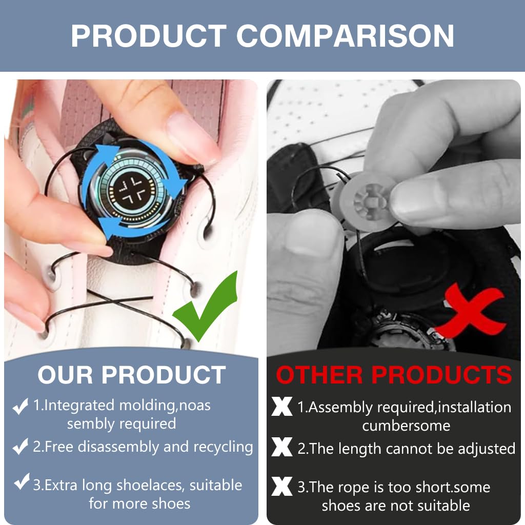 PALAY No Tie Wire Shoelaces for Sneakers with 1.2m Length and Adjustable Knob | Slim Black TPU