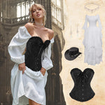 PALAY Corset Tops for Women featuring Lace Up Design and Supportive Boning | 3XL Bustier