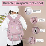 PALAY School Backpack for Teen Girls with Multi Compartment Design and Back Zipper Pouch