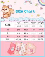 PALAY Toddler Cotton Underwear 3 Pack for 3–4 Year Old Girls with Elastic Waist | Soft Breathable Briefs