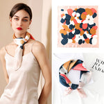 PALAY Women Satin Square Scarf 23×23 in 2PCS for Medium Silk Feel | Hand Wash Care