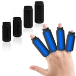 HANNEA® 4 Piezas de Mangas de Dedo Refrescantes, Protección de Dedos, Guantes de Apoyo con Gel para Alivio del Dolor por Artritis, Tendinitis, Dedo Gatillo, Hinchazón, Nudillos Doloridos