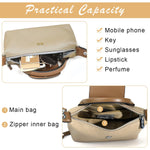 PALAY Crossbody Bag for Women with Removable Shoulder Strap featuring Brown PU Material | Stylish Handbag for Day and Evening Use