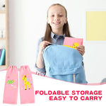 PALAY Rainboot Cover for Girls with Elastic Closure featuring 17.3 in EVA Waterproof Gaiters | Cartoon Print Pink